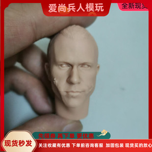1/6 兵人头雕 白模 希斯莱杰 警察小丑1.0头雕白模 兵人配件 现货