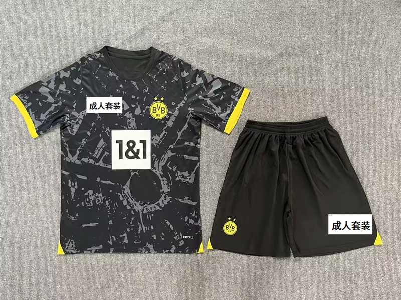 成人套装2324多特客场足球服球衣队服速干Dortmund suit