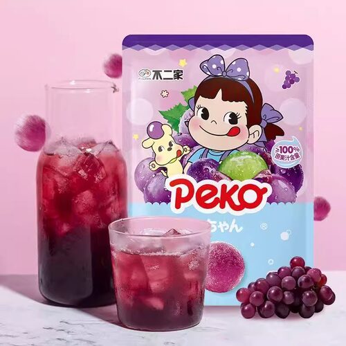 不二家水果果汁巨峰葡萄冰球