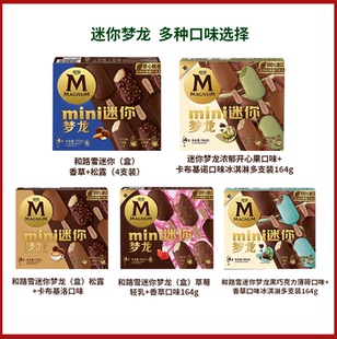 和路雪迷你梦龙家庭冰淇淋松露香草卡布开心果薄荷多口味可选雪糕