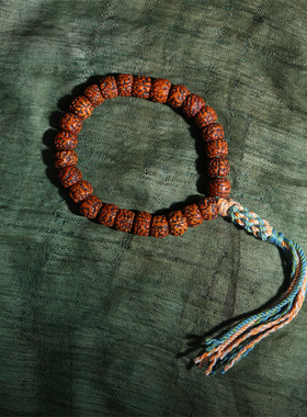 〓老〓10mm藏传包老大年份金刚菩提手串纯手捻纯念原色金刚念珠