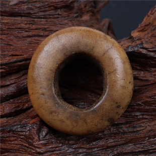 藏传包老清代老灵骨圈子藏区老圈子随身护身老灵骨文玩跑环