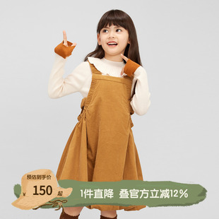 无袖 连衣裙KGQ3L529 早秋女童俏皮可爱休闲无袖 播broadcute童装