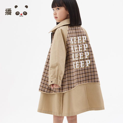 春秋季儿童风衣播童装