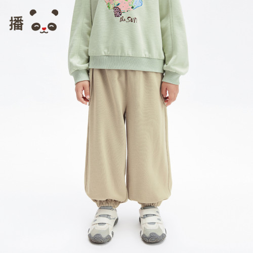 播broadcute童装儿童卫裤男童运动长裤透气宽松灯笼裤子春夏季