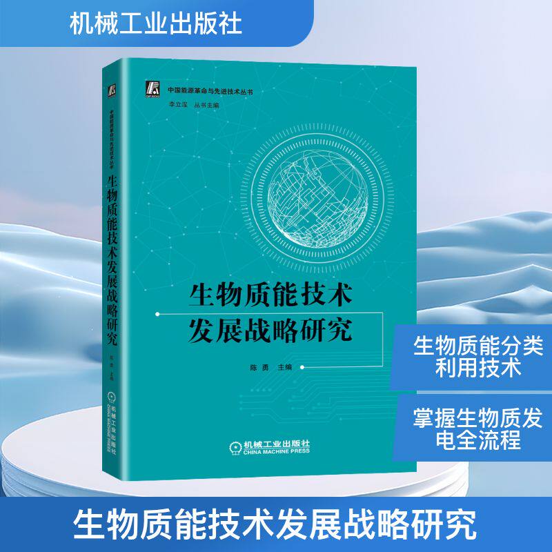 生物质能技术发展战略研究 陈勇 编 能源与动力工程专业科技 新华书店正版图书籍 机械工业出版社