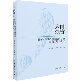 大国强省 浙江城市开放引领共同富裕示范区建设研究 黄宝连 等 著 世界及各国经济概况经管、励志 新华书店正版图书籍