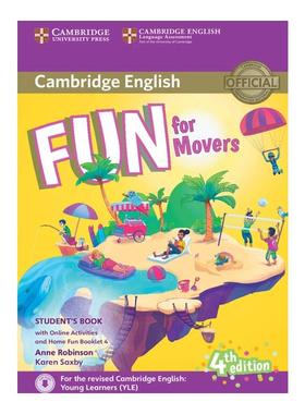 FUN FOR MOVERS STUDENT'S BOOK + BOOKLET Anne Robinson, Karen Saxby 著 原版其它外版书 新华书店正版图书籍