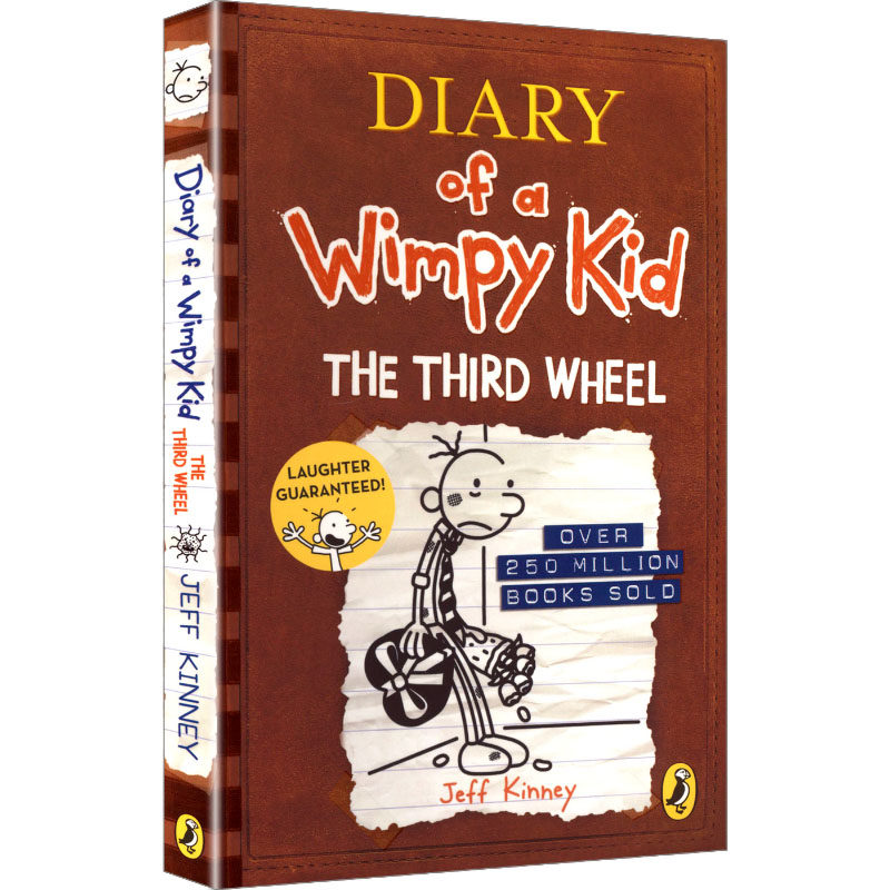 DIARY OF A WIMPY KID: THE THIRD WHEEL (BOOK 7) 杰夫·金尼 图书设计 著 原版其它外版书 新华书店正版图书籍 企鹅兰登书屋,书籍/杂志/报纸,原版其它,淘宝优惠券,粉丝福利购,淘宝优惠卷