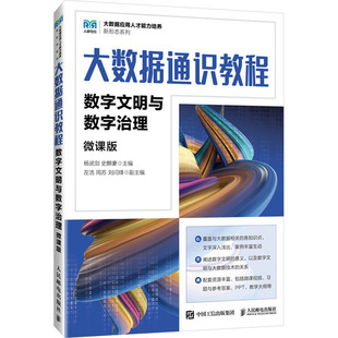 大数据通识教程 数字文明与数字治理微课版 杨武剑,史麒豪 编 大学教材大中专 新华书店正版图书籍 人民邮电出版社