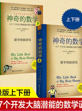 神奇的数学 517个开发大脑潜能的数学谜题 全2册 数学游戏书 锻炼数学思维 激发孩子数学兴趣 数学科普书 517个经典的数学迷题