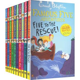 书外版 FOREIGN PUBLISHER Enid 图书籍 新华书店正版 书 儿童读物原版 著 Blyton 10册全彩盒装 五个小伙伴历险记1