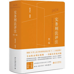 实务刑法评注 第2版 2024 喻海松 北京大学出版社 根据刑法修正案十二修订 刑法总则分则犯罪刑罚 刑法规则工具书