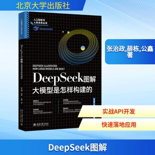 DeepSeek图解 大模型是怎样构建的 DeepSeek开发的技术指南 掌握在大规模预训练推理优化应用开发中的关键技术 北京大学出版社