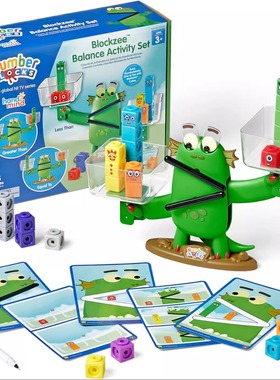 正版hand2mind blockzee天平活动套装 儿童STEM益智玩具