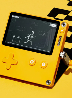 正版Playdate复古便携迷你掌机游戏机 创意手摇曲柄黑白屏幕