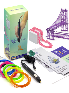 美国3Doodler Flow儿童益智3D打印笔套装 Create套装