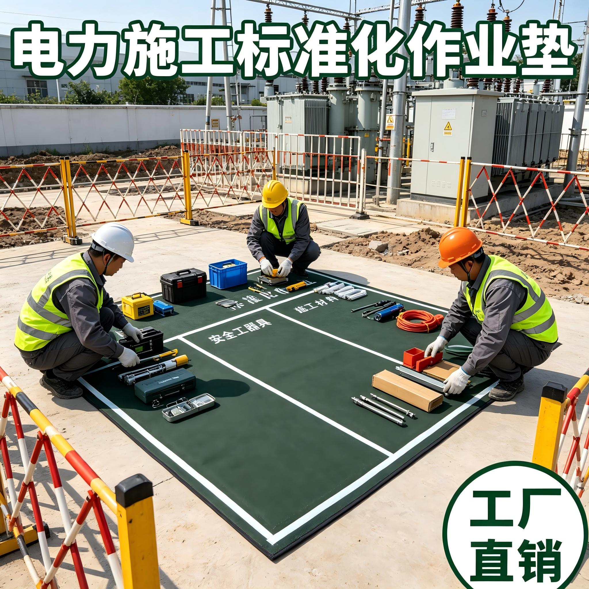 电力施工工具摆放帆布工器具放置材料标准化作业摆放垫检修作业垫