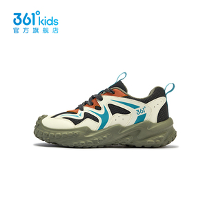 【商场同款】361童鞋男童运动鞋2025秋冬新款革网舒适中大童跑鞋