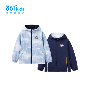 【商场同款】361°童装男童两面穿外套防风挺阔舒适儿童外套春秋