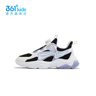 【商场同款】361童鞋女童休闲鞋2025春秋新款中大童旋钮扣运动鞋