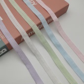 1.4cm内裤 包边条弹力包边带彩滚边条袖 口发圈被套镶边内衣松紧带