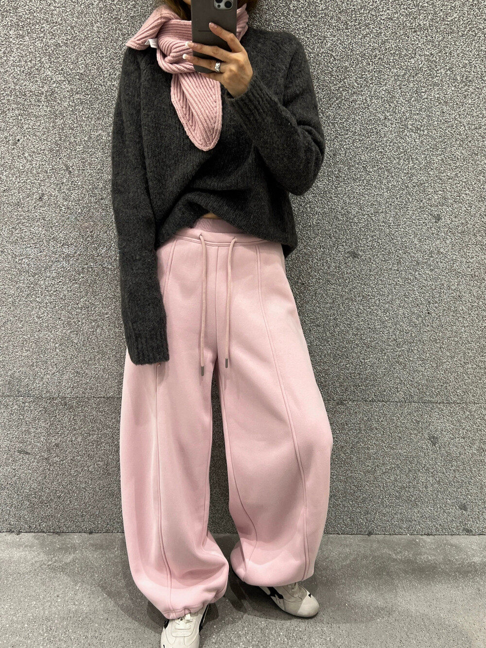 大東2025新款双腰头抽绳脚口两穿纯色加绒休闲百搭加厚卫裤2100,女装/女士精品,卫裤,淘宝优惠券,粉丝福利购,淘宝优惠卷