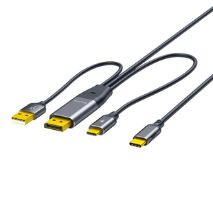 dp转type-c线4k高清144hz主机接数位便携屏显示器带触摸AR一线通
