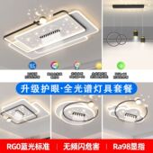 广东中山新款 客厅吸顶灯简约现代大气星空卧室餐厅灯具组合套餐24