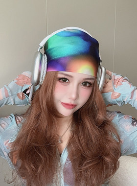 小众潮流y2k头巾女包头春秋新款