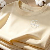 团体广告文化衫 纯棉T恤定制LOGO工作服印字刺绣圆领衣服工装 短袖