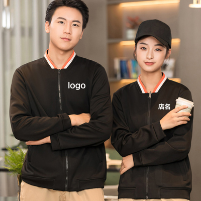 秋冬棒球服卫衣加绒工作服印logo