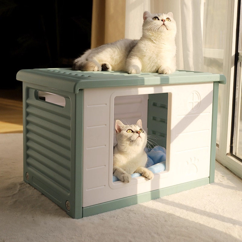 猫窝四季通用室内外猫咪夏季封闭式安全感流浪猫户外窝防雨躲避屋