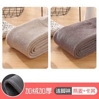 Носки овса+носки хаки [прямая полоса плюс бархат толстый] -5 ~ 12 °