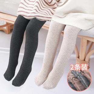 袜子2秋冬季 3岁婴儿连裤 加厚连脚女童 外穿小童1 女宝宝加绒打底裤