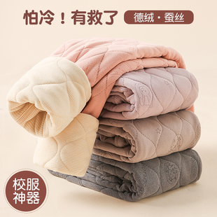 女童校服神器棉裤内搭加绒内穿裤子秋冬季学生加厚男款儿童保暖裤