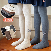 连脚打底袜 加绒加厚外穿冬季 女童连裤 袜秋冬加薄绒纯棉儿童打底裤
