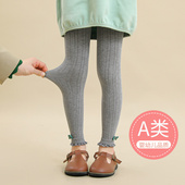 宝宝九分裤 女童打底裤 子中大童秋装 外穿加厚儿童薄绒长裤 春秋冬款