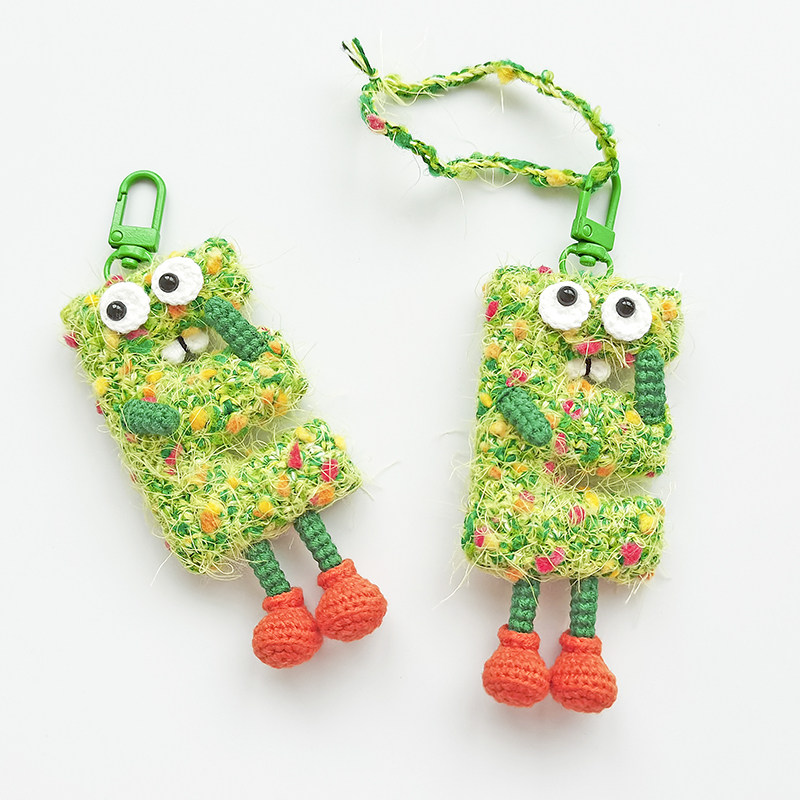 hyggel钩针编织字母挂件原创e字母包挂车挂创意礼物diy手工材料包