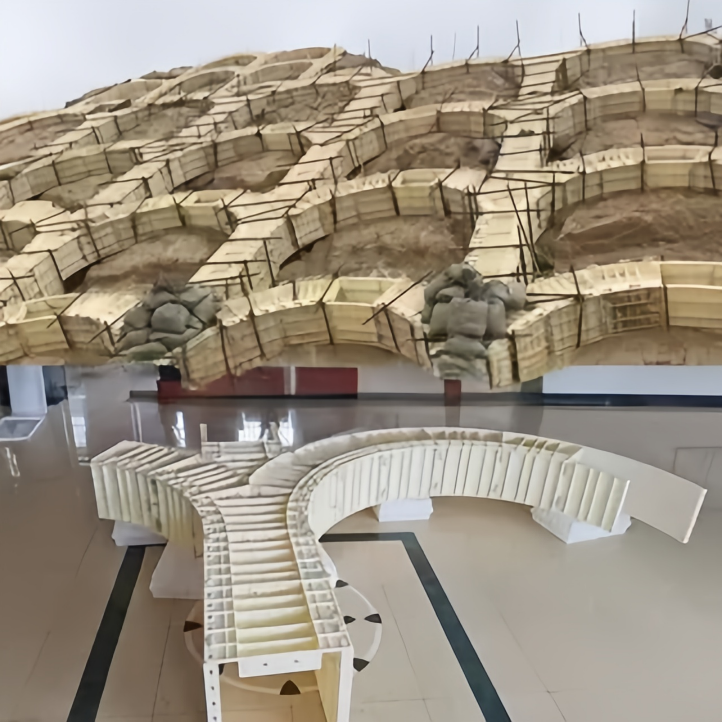 边坡框架梁模具拱形骨架护坡磨具混凝土现浇模版水沟定型塑钢模板