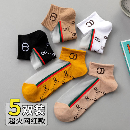 ins潮网红款水晶丝女袜