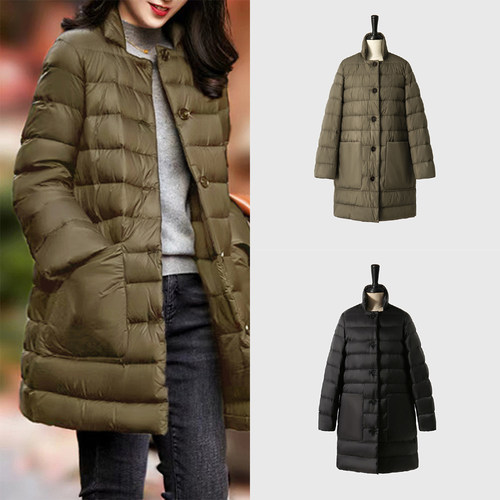 抗寒神器！高端95中长款鹅绒服