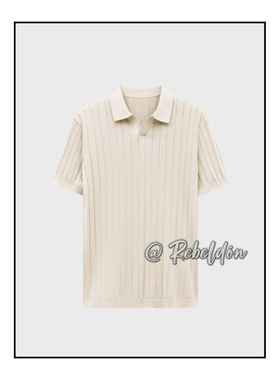 Rebeldon 2025ss 夏季桑蚕丝棉混纺polo 爱穿衣服的让先生