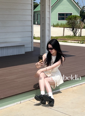 Rebeldon 2025ss奶白色赛尔亚麻短袖上衣+短裤套装 试售无利润版