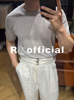 爱穿衣服的让先生 夏季最强单品 85桑蚕丝15羊绒 奢华T恤