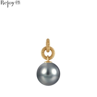 13mm 18k金大溪地铂金灰珍珠吊坠12 直播间专享直降