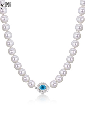 悦甄人造晶石 爱迪生白色串珠11-12mm 兰黛