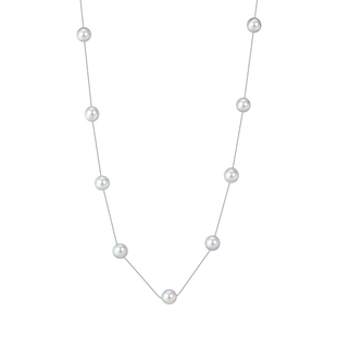 【直播间专享直降】满天星-18K金真多麻色Akoya珍珠项链7-7.5mm