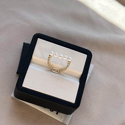 悦甄18K弹力金戒指4-4.5mm（平衡款）MS