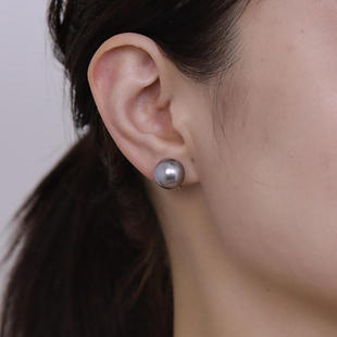 18K金大溪地珍珠耳夹 款 经典 炫彩正圆形 直播间专享直降